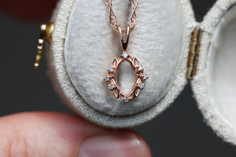Hall of Mirrors Pendant- Petite oval version