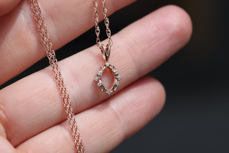 Hall of Mirrors Pendant- Petite oval version