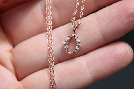 Hall of Mirrors Pendant- Petite oval version