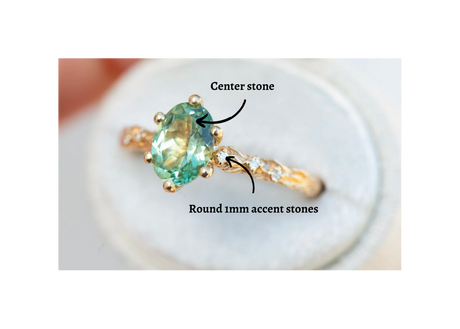 Customize your own Rowan setting with 8x6mm oval center